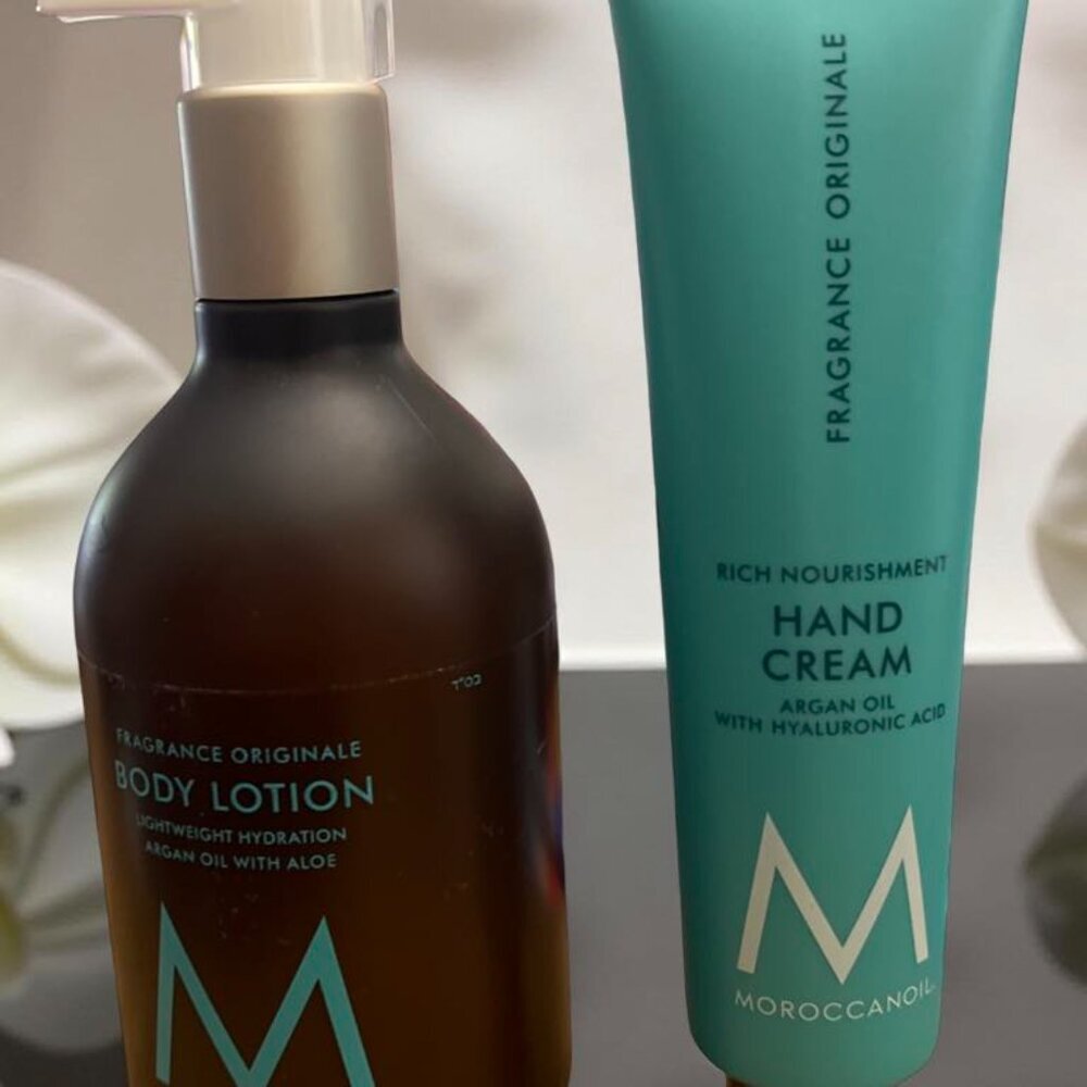 Moroccanoil Fragrance Original Body Lotion 12.2 oz and Hand Cream 3.4 oz